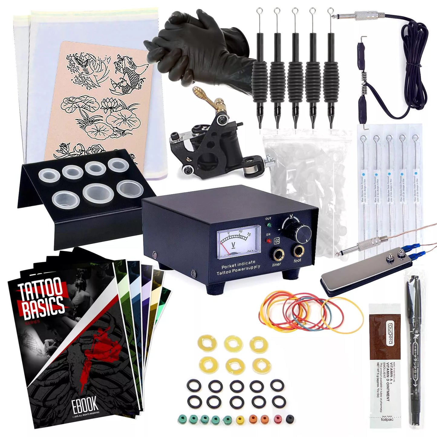 1 Machine Starter Tattoo Kit