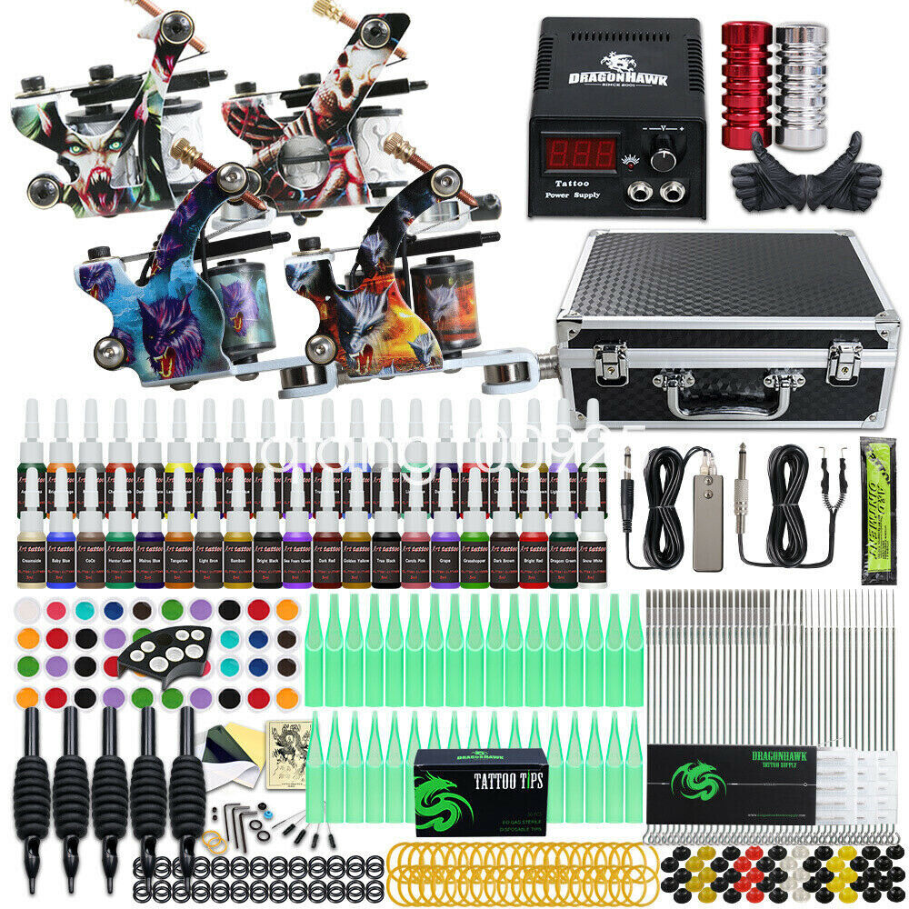 4 MACHINE TATTOO KIT