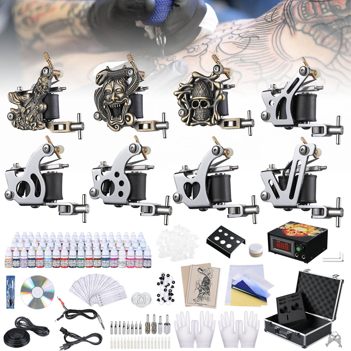 8 MACHINE TATTOO KIT